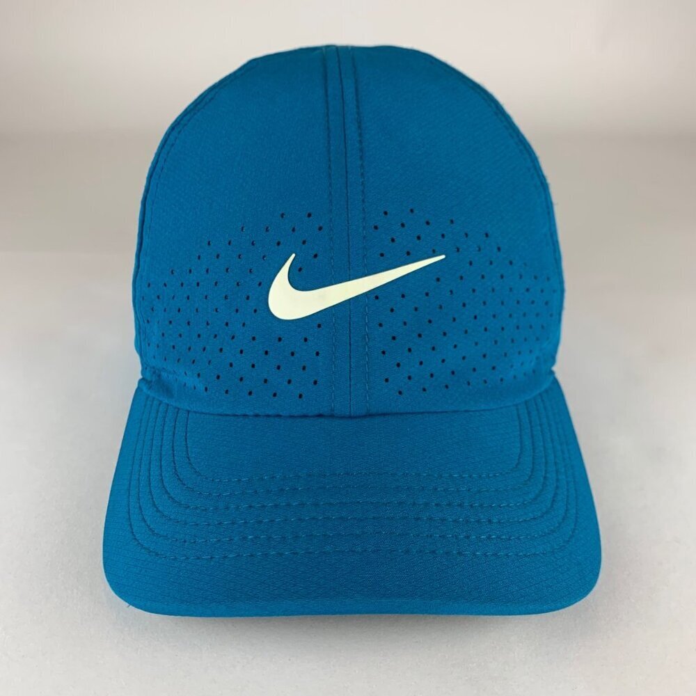 Nike Heritage86 Unisex Aqua Short Bill Relaxed Fit Strapback Adjustable Hat - Picture 2 of 6